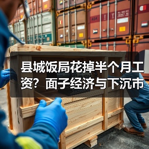 县城饭局花掉半个月工资?面子经济与下沉市场的真实逻辑(图3) 县城饭局花掉半个月工资?面子经济与下沉市场的真实逻辑(图3)