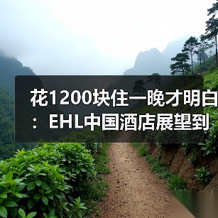 花1200块住一晚才明白：EHL中国酒店展望到底在说什么（图4）