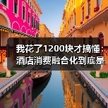 我花了1200块才搞懂:酒店消费融合化到底是什么意思?(图2) 我花了1200块才搞懂:酒店消费融合化到底是什么意思?(图2)