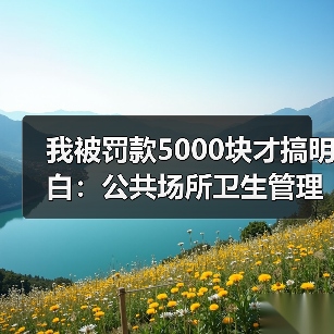 我被罚款5000块才搞明白：公共场所卫生管理到底有多重要？（图4）