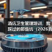 酒店卫生管理培训，我踩过的那些坑（2026真实经历）（图4）