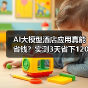 AI大模型酒店应用真能省钱?实测3天省下1200块(图1) AI大模型酒店应用真能省钱?实测3天省下1200块(图1)