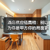 酒店供应链真相:别以为你是甲方你的局面更难(图4) 酒店供应链真相:别以为你是甲方你的局面更难(图4)