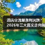 酒店业流量涨利润跌?2026年三大真实走向揭秘(图1) 酒店业流量涨利润跌?2026年三大真实走向揭秘(图1)