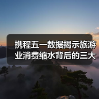 携程五一数据揭示旅游业消费缩水背后的三大痛点(图1) 携程五一数据揭示旅游业消费缩水背后的三大痛点(图1)