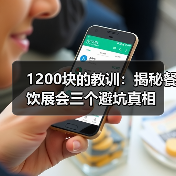 1200块的教训:揭秘餐饮展会三个避坑真相(图2) 1200块的教训:揭秘餐饮展会三个避坑真相(图2)