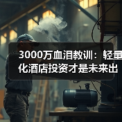 3000万血泪教训:轻量化酒店投资才是未来出路?(图2) 3000万血泪教训:轻量化酒店投资才是未来出路?(图2)