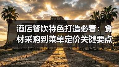 酒店餐饮特色打造必看:食材采购到菜单定价关键要点(图4) 酒店餐饮特色打造必看:食材采购到菜单定价关键要点(图4)